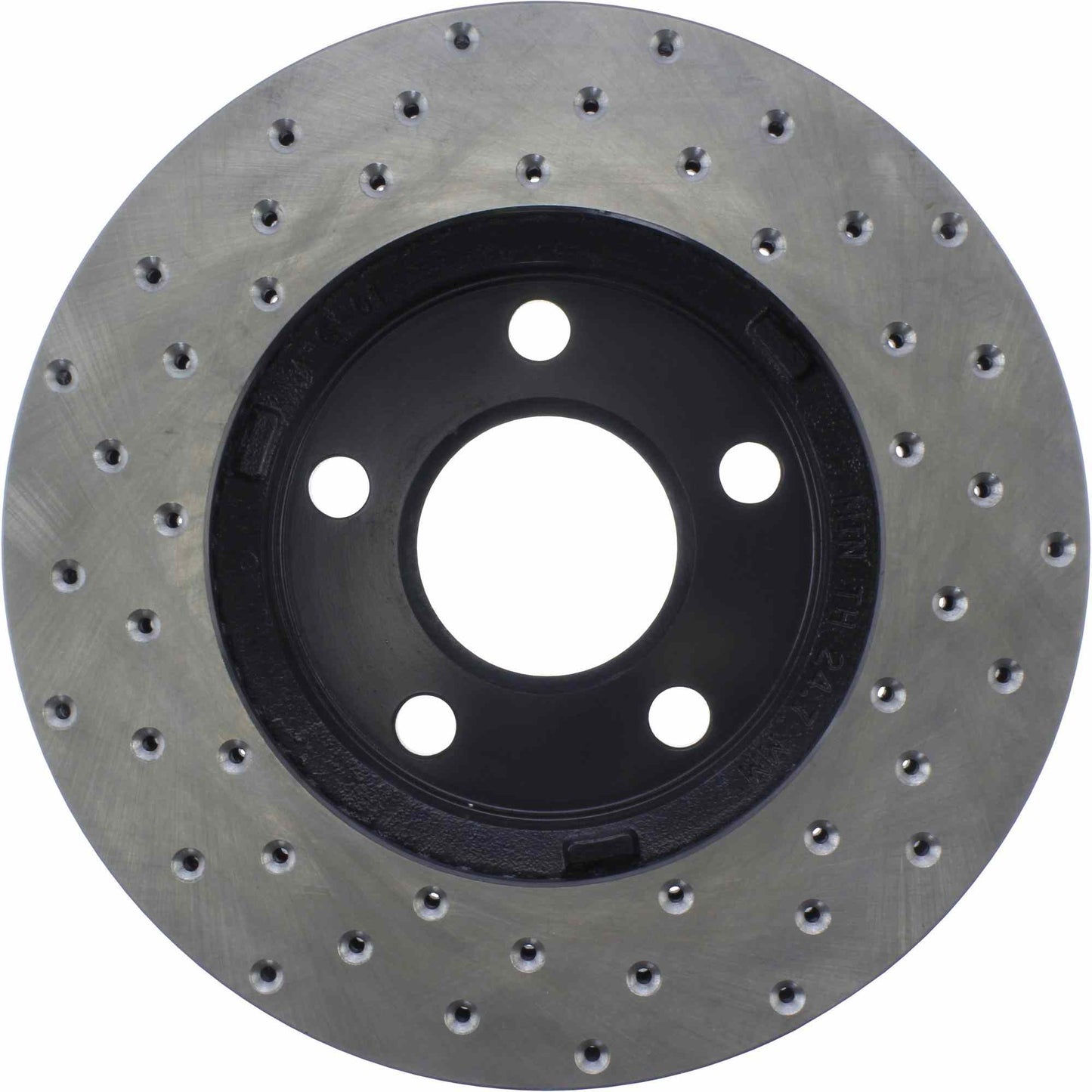 StopTech Sport Cross Drilled Brake Rotor; Front Left