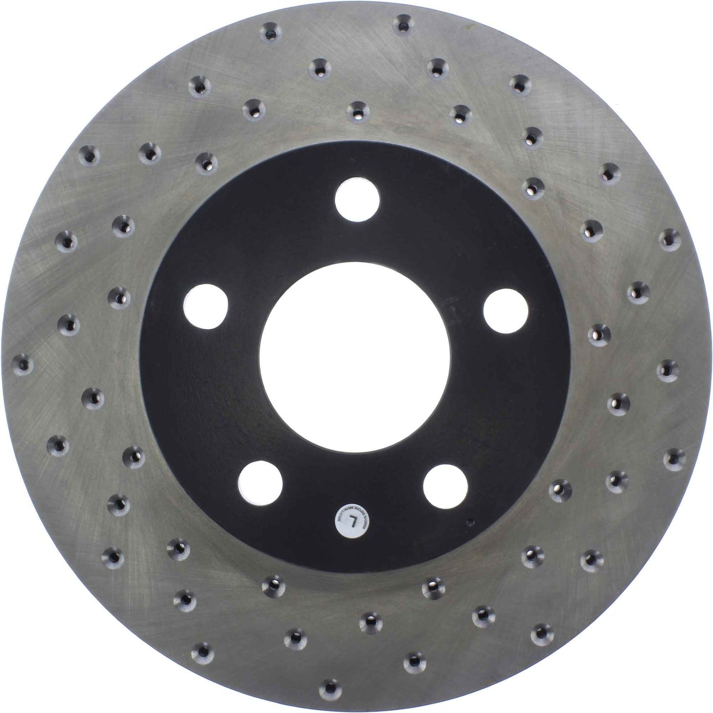 StopTech Sport Cross Drilled Brake Rotor; Front Left