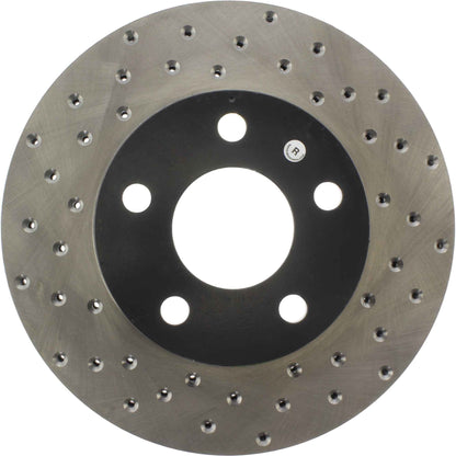 StopTech Sport Cross Drilled Brake Rotor; Front Right
