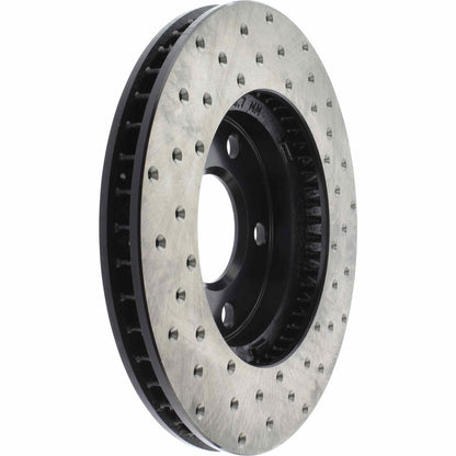 StopTech Sport Cross Drilled Brake Rotor; Front Right