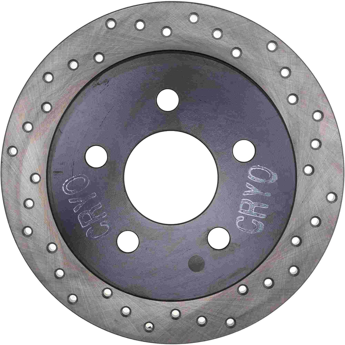 StopTech Sport Cryo Cross Drilled Brake Rotor; Rear Left