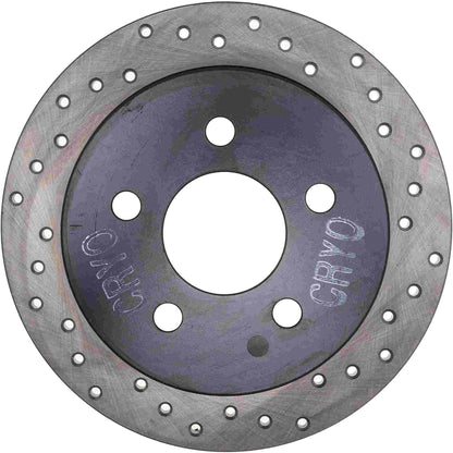 StopTech Sport Cryo Cross Drilled Brake Rotor; Rear Left
