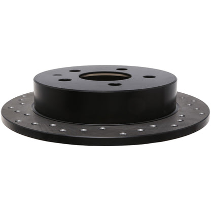 StopTech Sport Cross Drilled Brake Rotor; Rear Right
