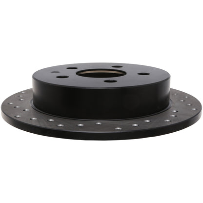 StopTech Sport Cross Drilled Brake Rotor; Rear Right