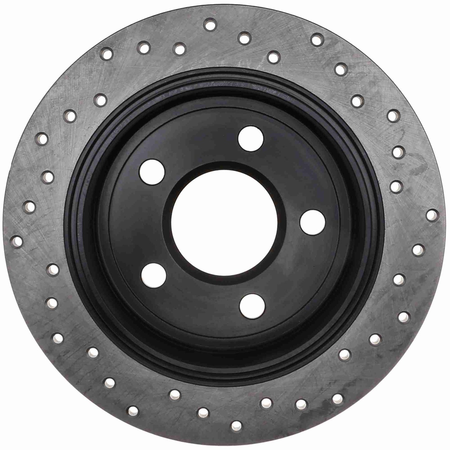 StopTech Sport Cross Drilled Brake Rotor; Rear Right