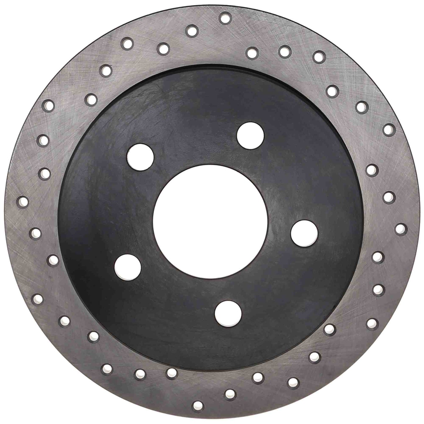 StopTech Sport Cross Drilled Brake Rotor; Rear Right