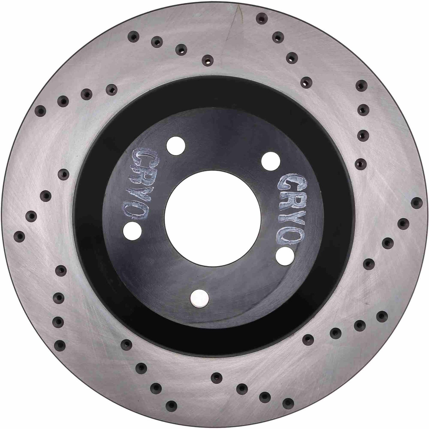 StopTech Sport Cryo Cross Drilled Brake Rotor; Front Left