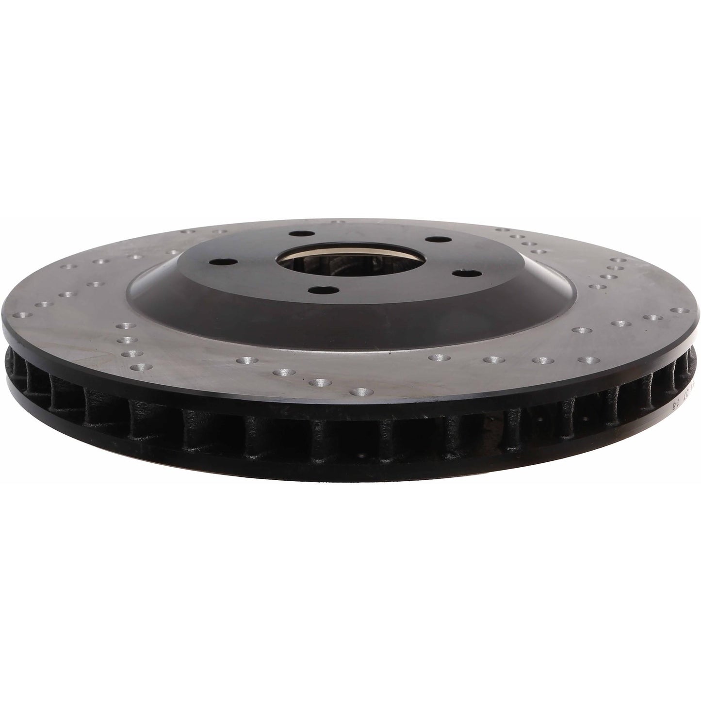 StopTech Sport Cross Drilled Brake Rotor; Front Left