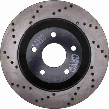 StopTech  Sport Cryo Cross Drilled Brake Rotor; Front Right