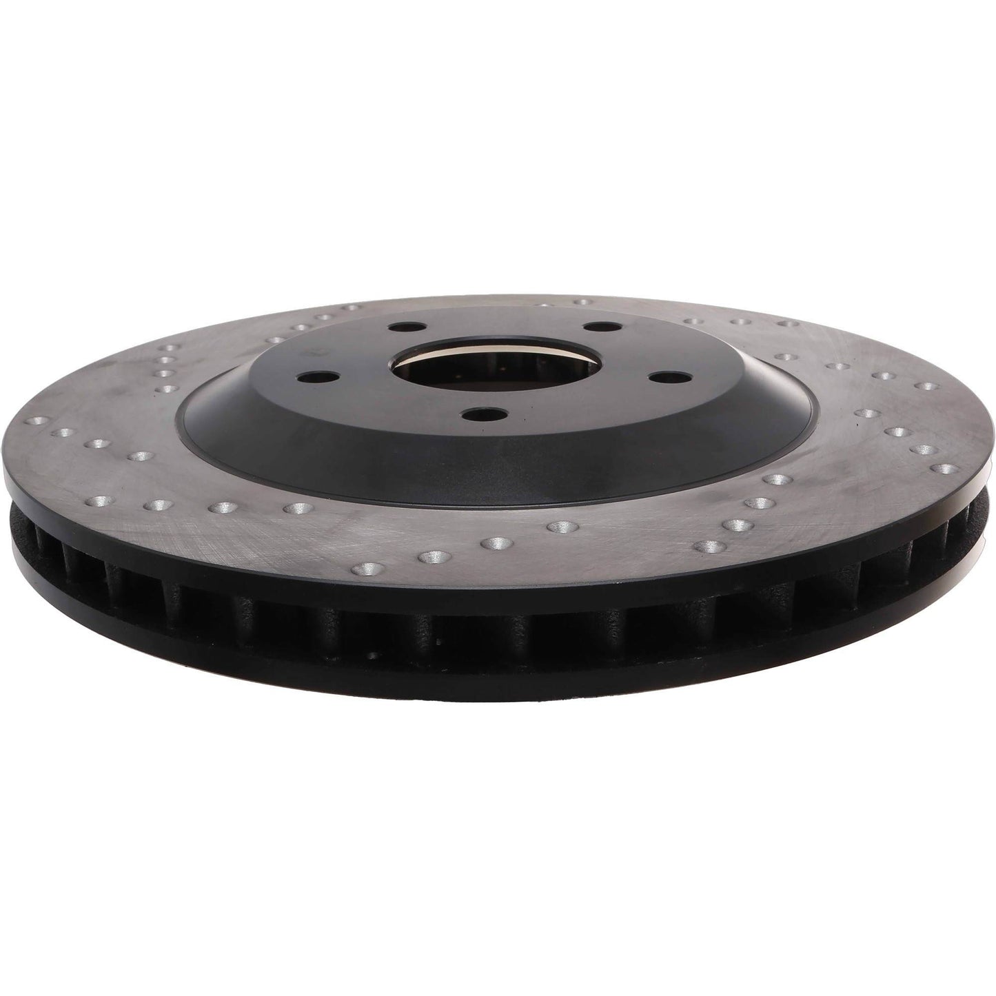 StopTech Sport Cross Drilled Brake Rotor; Front Right