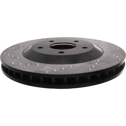 StopTech Sport Cross Drilled Brake Rotor; Front Right