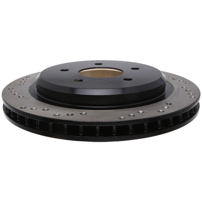 StopTech Sport Cross Drilled Brake Rotor; Rear Right