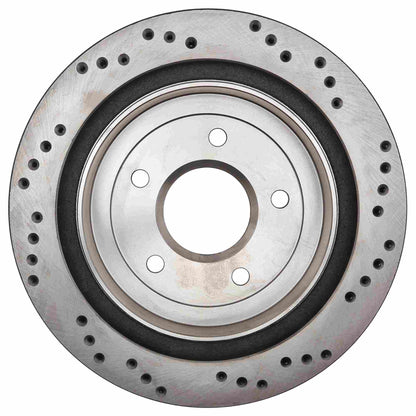 StopTech Sport Cross Drilled Brake Rotor; Rear Right