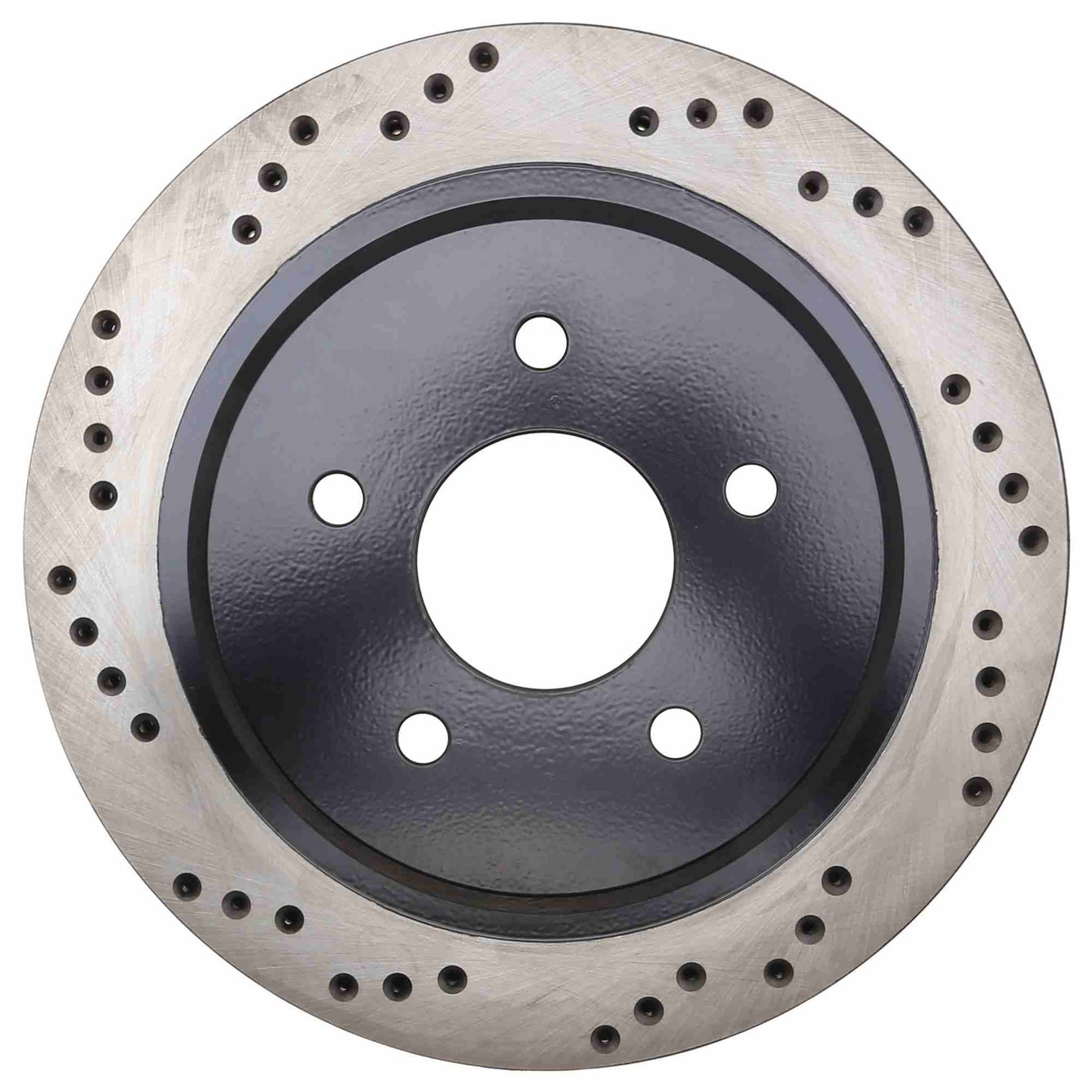 StopTech Sport Cross Drilled Brake Rotor; Rear Right