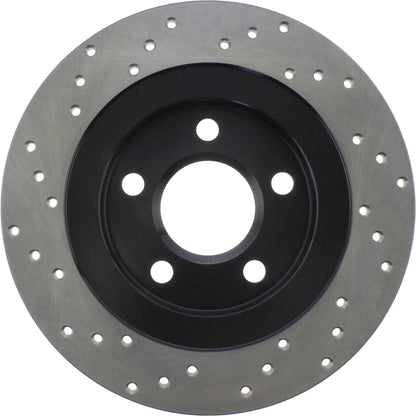 StopTech Sport Cryo Cross Drilled Brake Rotor; Rear Left