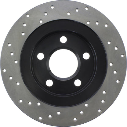 StopTech Sport Cryo Cross Drilled Brake Rotor; Rear Left