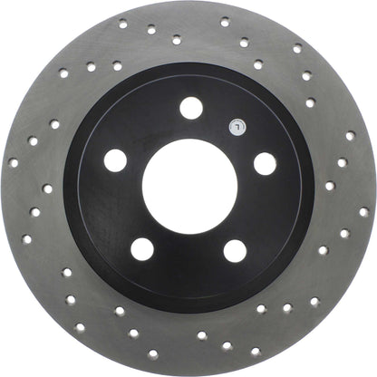 StopTech Sport Cryo Cross Drilled Brake Rotor; Rear Left
