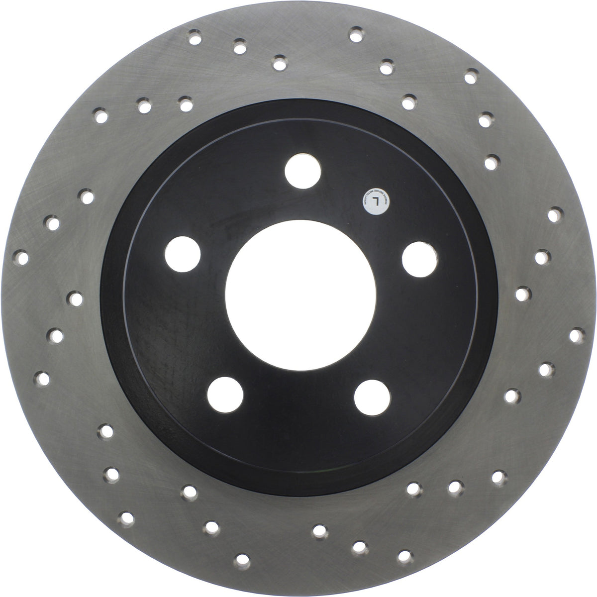 StopTech Sport Cryo Cross Drilled Brake Rotor; Rear Left