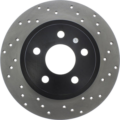 StopTech Sport Cryo Cross Drilled Brake Rotor; Rear Left