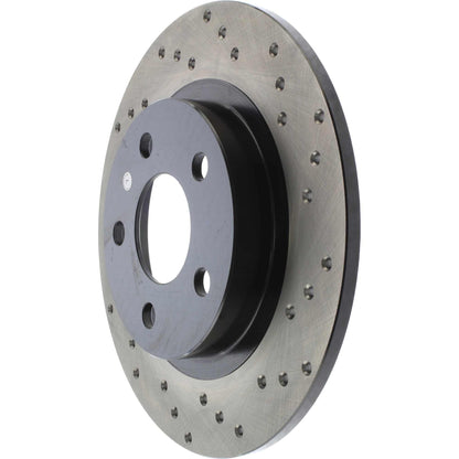 StopTech Sport Cryo Cross Drilled Brake Rotor; Rear Left