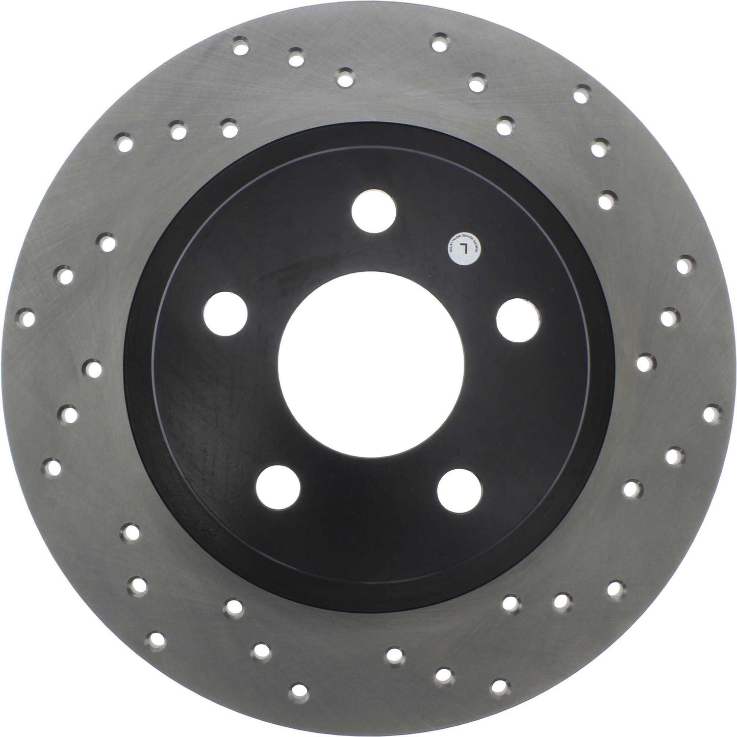 StopTech Sport Cross Drilled Brake Rotor; Rear Left