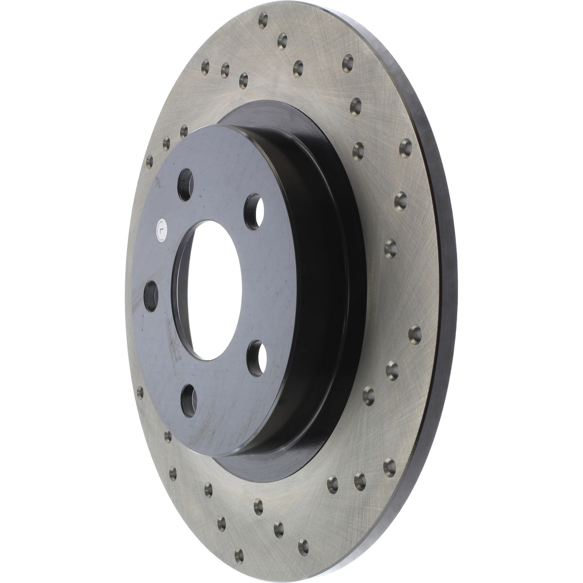 StopTech Sport Cross Drilled Brake Rotor; Rear Left