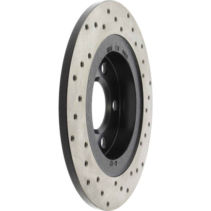 StopTech Sport Cross Drilled Brake Rotor; Rear Right