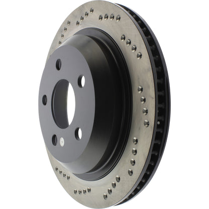 StopTech Sport Cryo Cross Drilled Brake Rotor; Rear Right