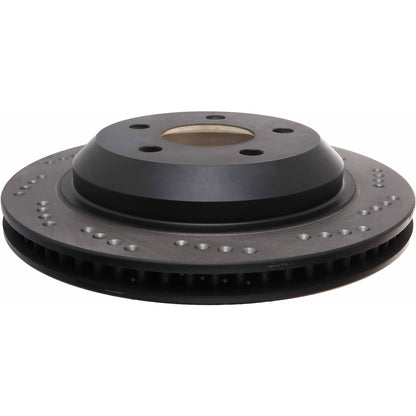 StopTech Sport Cross Drilled Brake Rotor; Rear Left