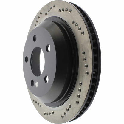 StopTech Sport Cross Drilled Brake Rotor; Rear Right