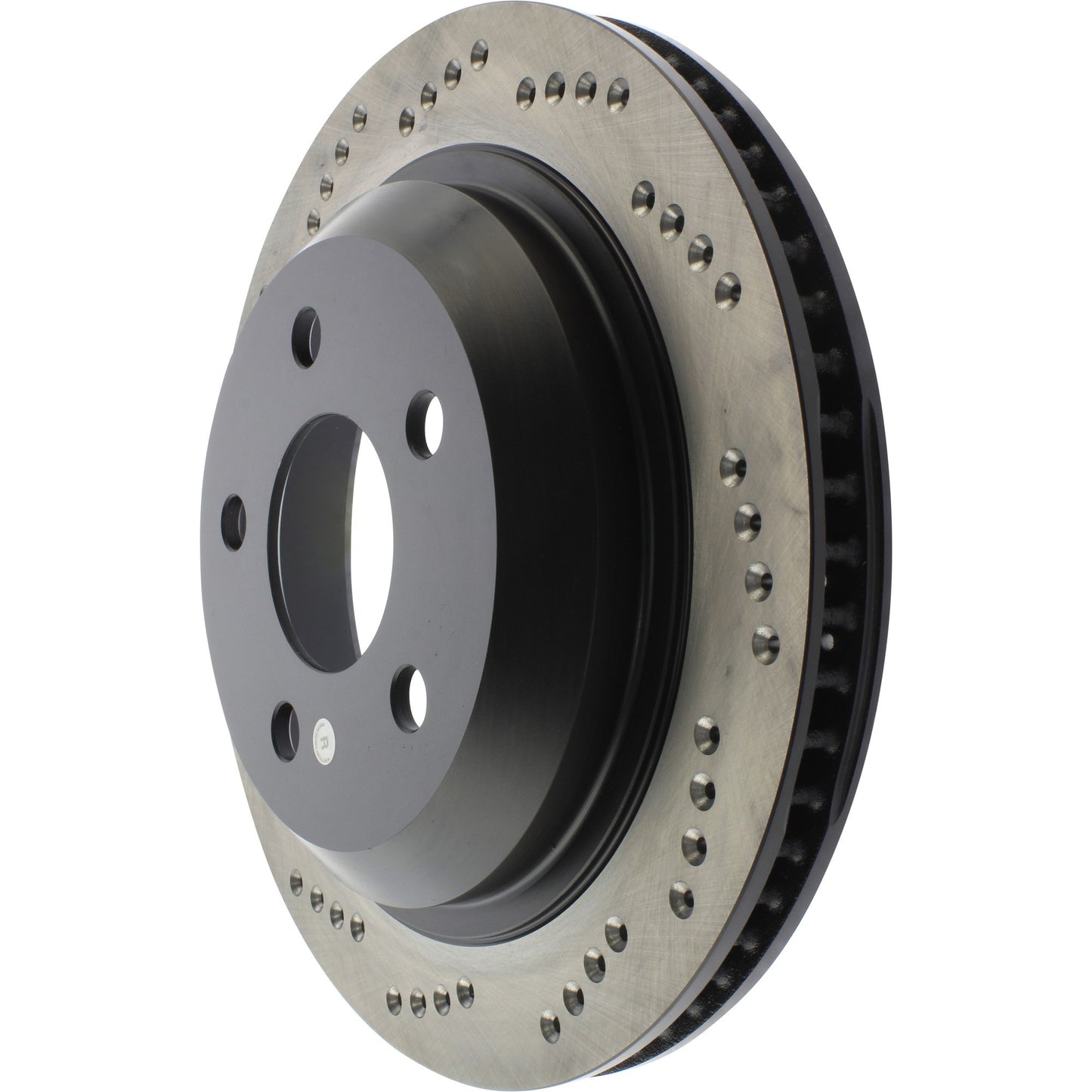 StopTech Sport Cross Drilled Brake Rotor; Rear Right