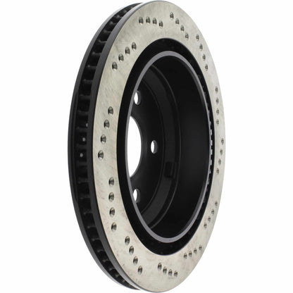 StopTech Sport Cross Drilled Brake Rotor; Rear Right
