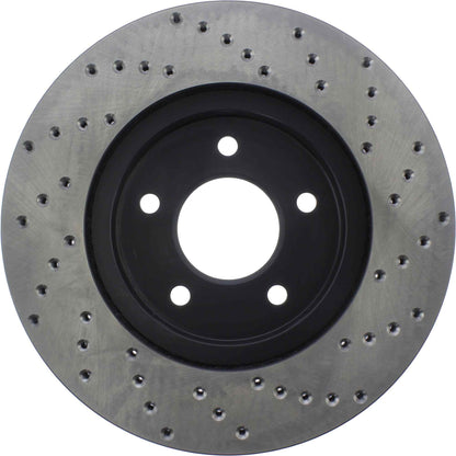 StopTech Sport Cryo Cross Drilled Brake Rotor; Front Right