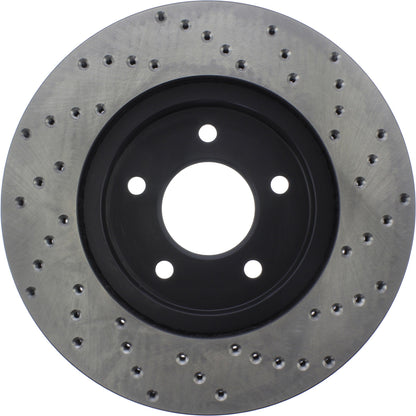 StopTech Sport Cryo Cross Drilled Brake Rotor; Front Right
