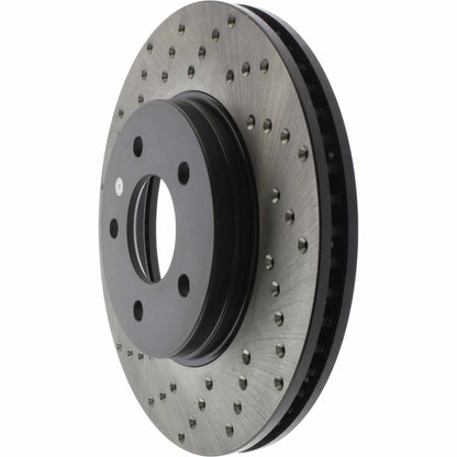 StopTech Sport Cryo Cross Drilled Brake Rotor; Front Right