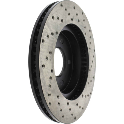 StopTech Sport Cryo Cross Drilled Brake Rotor; Front Right