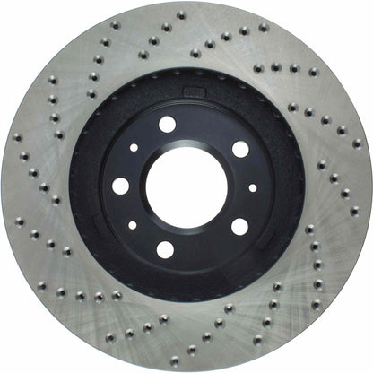 StopTech Sport Cryo Cross Drilled Brake Rotor; Front Left