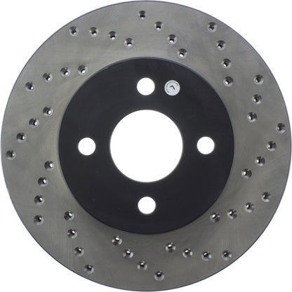 StopTech Sport Cryo Cross Drilled Brake Rotor; Front Left