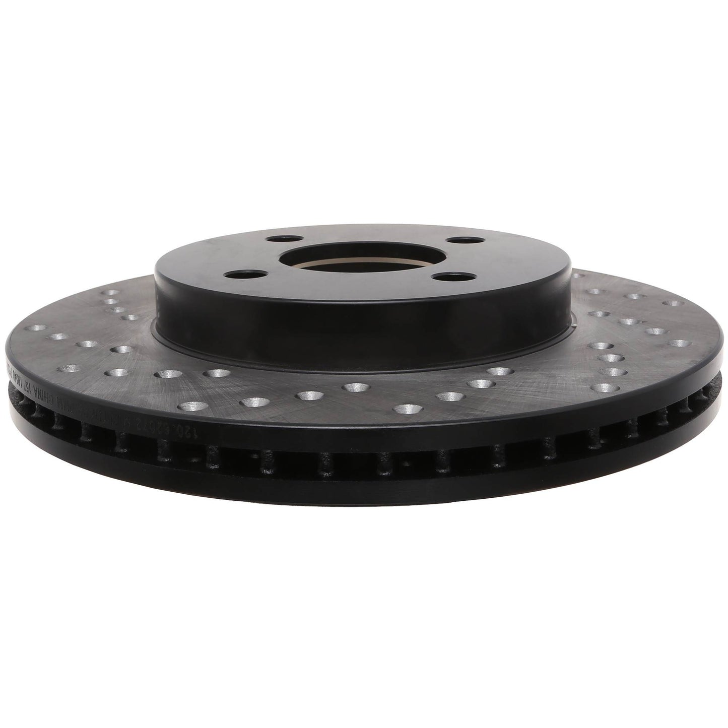 StopTech Sport Cross Drilled Brake Rotor; Front Right