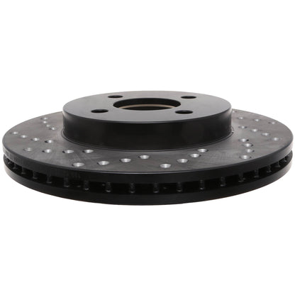 StopTech Sport Cross Drilled Brake Rotor; Front Right