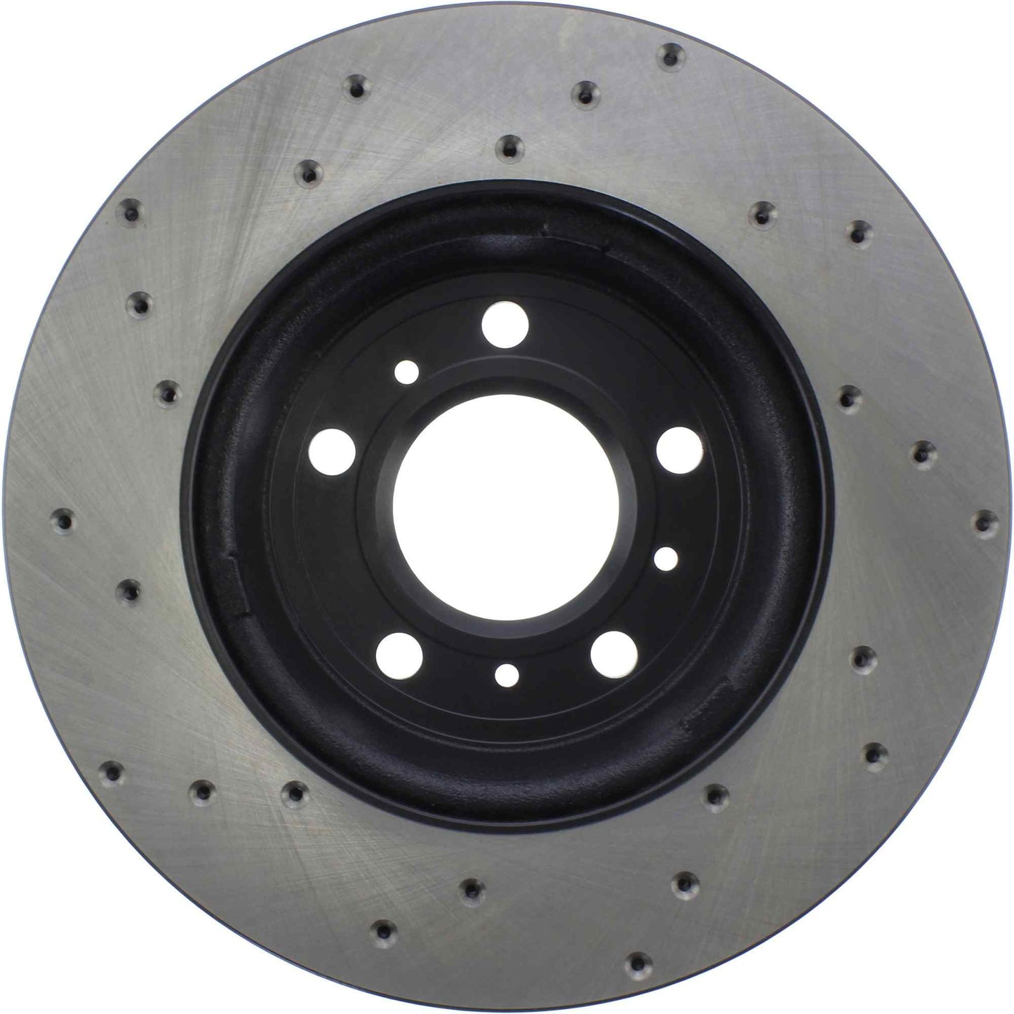 StopTech Sport Cross Drilled Brake Rotor; Front Left