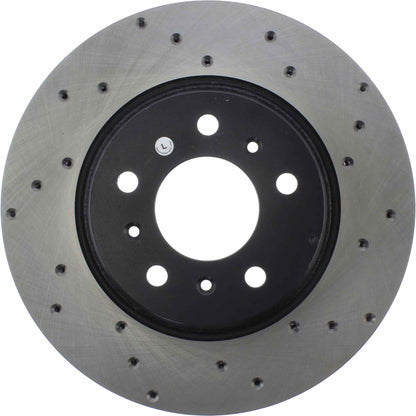 StopTech Sport Cross Drilled Brake Rotor; Front Left