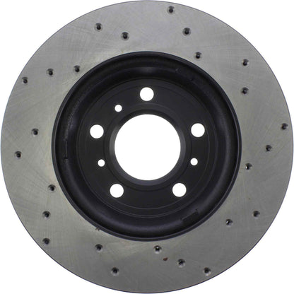 StopTech Sport Cross Drilled Brake Rotor; Front Right