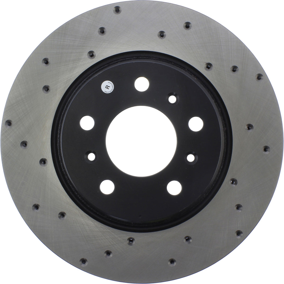 StopTech Sport Cross Drilled Brake Rotor; Front Right