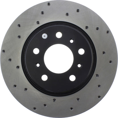 StopTech Sport Cross Drilled Brake Rotor; Front Right