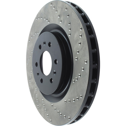 StopTech Sport Cryo Cross Drilled Brake Rotor; Front Left