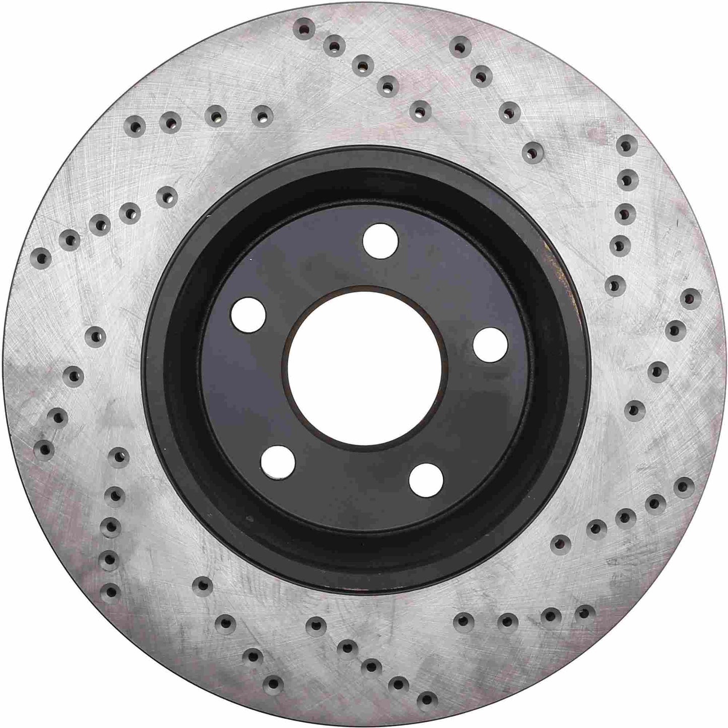 StopTech Sport Cross Drilled Brake Rotor; Front Left
