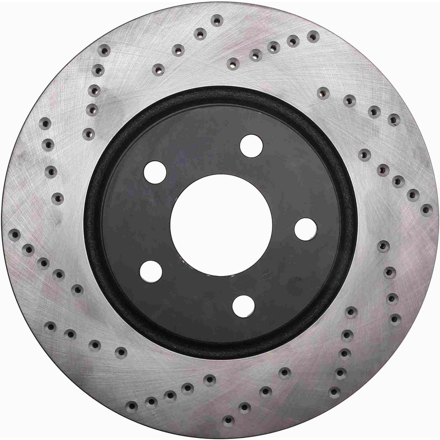 StopTech Sport Cross Drilled Brake Rotor; Front Left