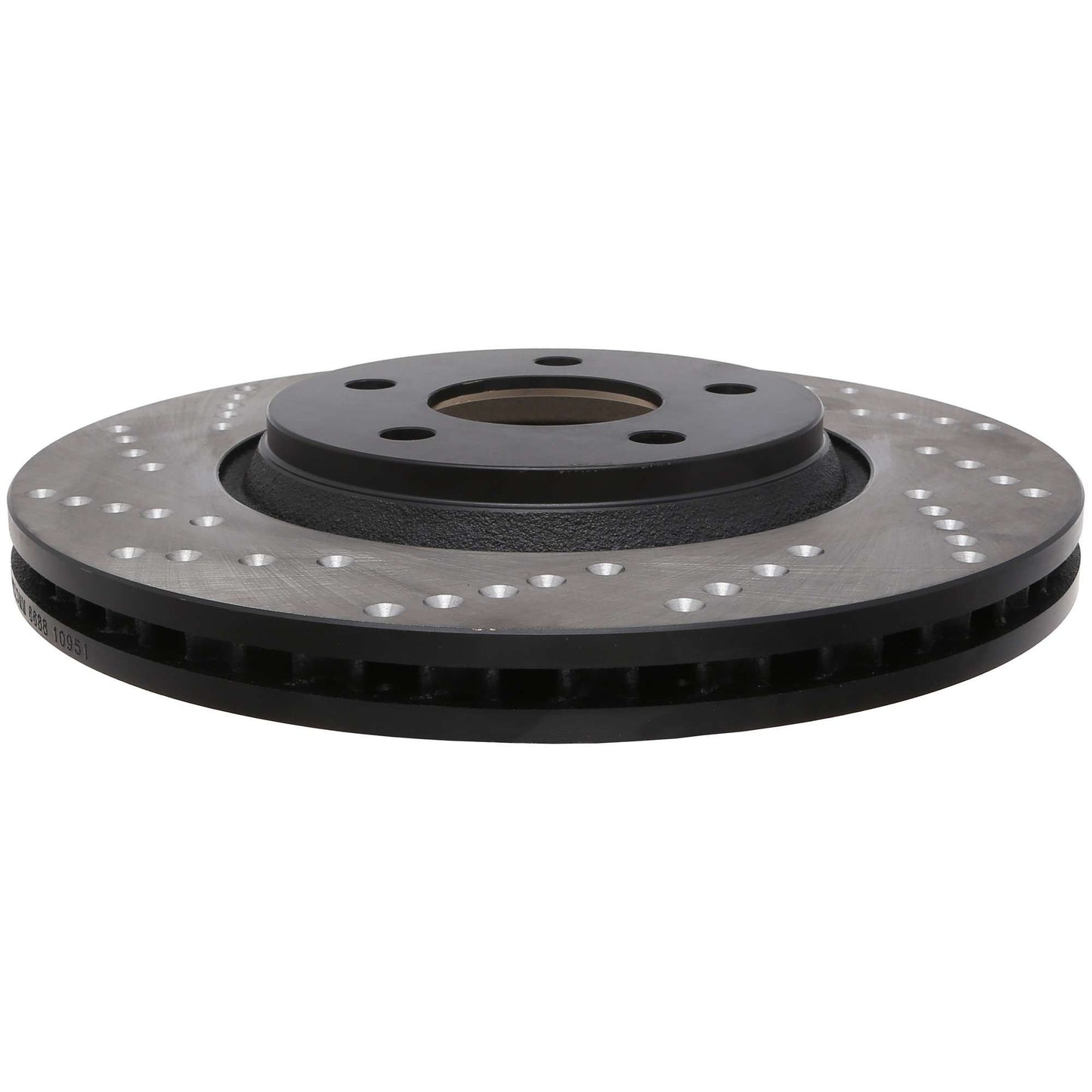 StopTech Sport Cross Drilled Brake Rotor; Front Right