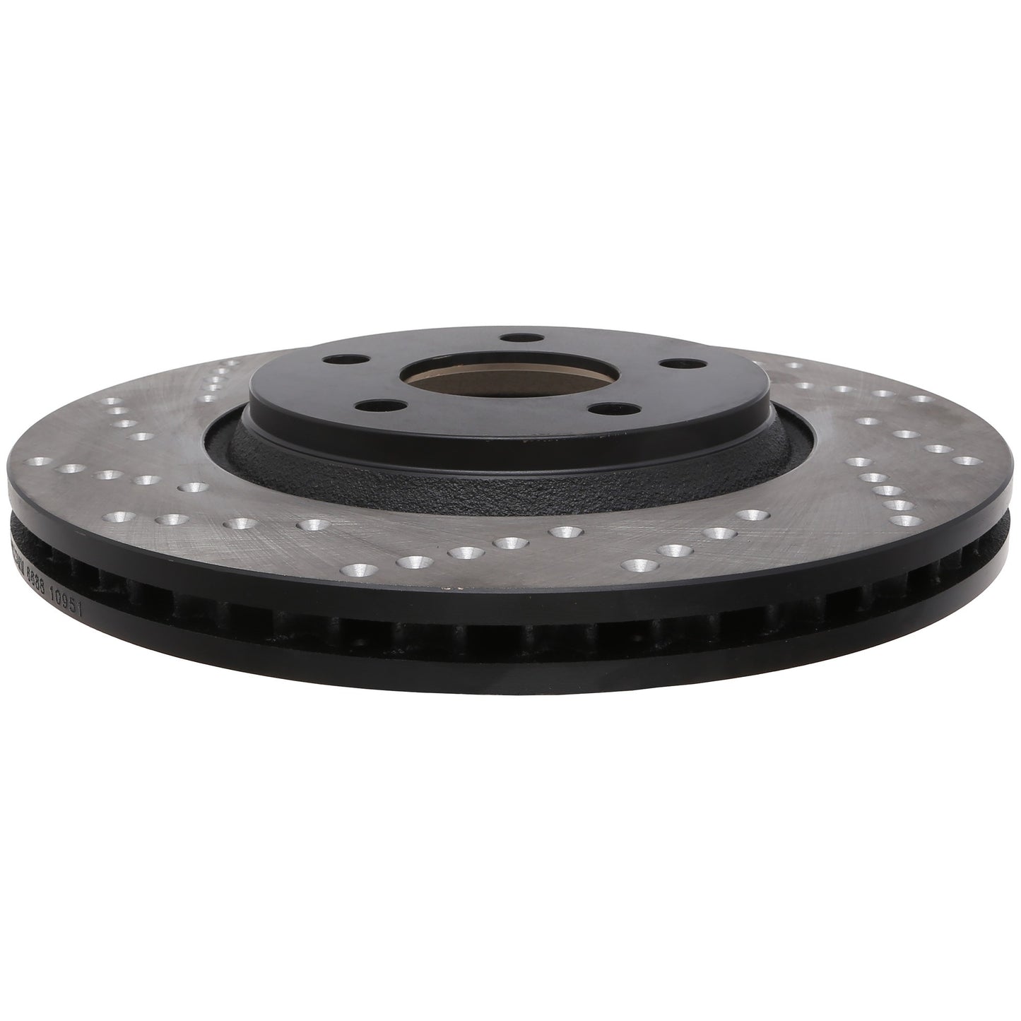 StopTech Sport Cross Drilled Brake Rotor; Front Right